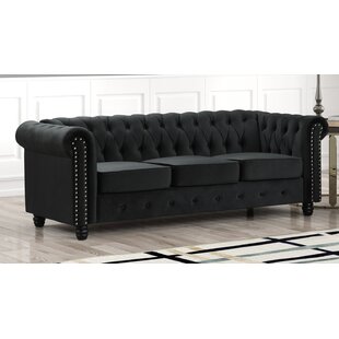 Black suede outlet couch